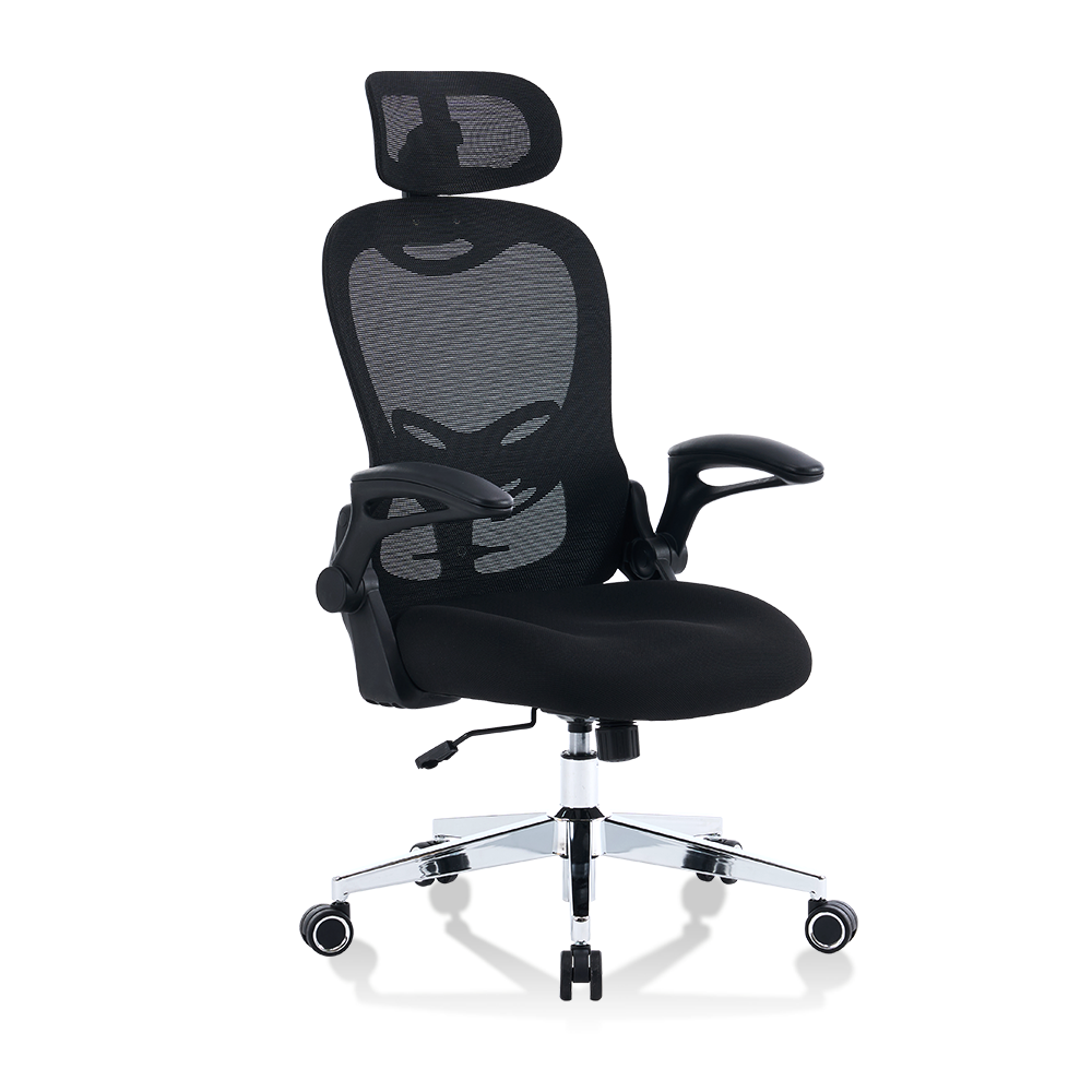 (V) CXL Nigrum / White Ergonomic Mesh Office Cathedra, High Back Computer Cathedra