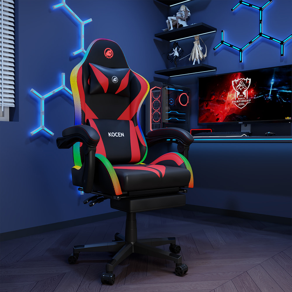 PU Leather Fabrica Gaming Cathedra, Esports Cathedra Multi-color Novifacta RGB Lumina, USB Powered, Remota Imperium